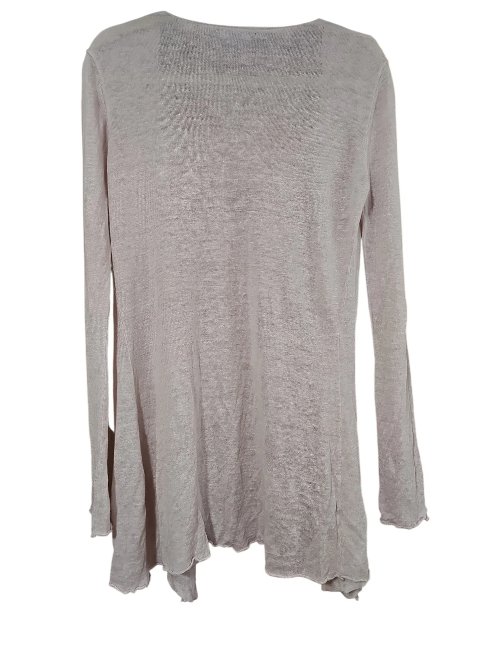 Acrobat Pale Blush Open-Front Drape Cardigan - Picture 3 of 5